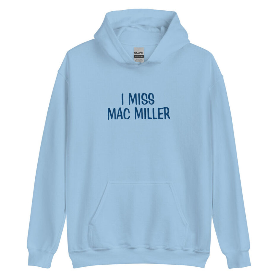 I Miss Mac Miller Embroidered Hoodie1