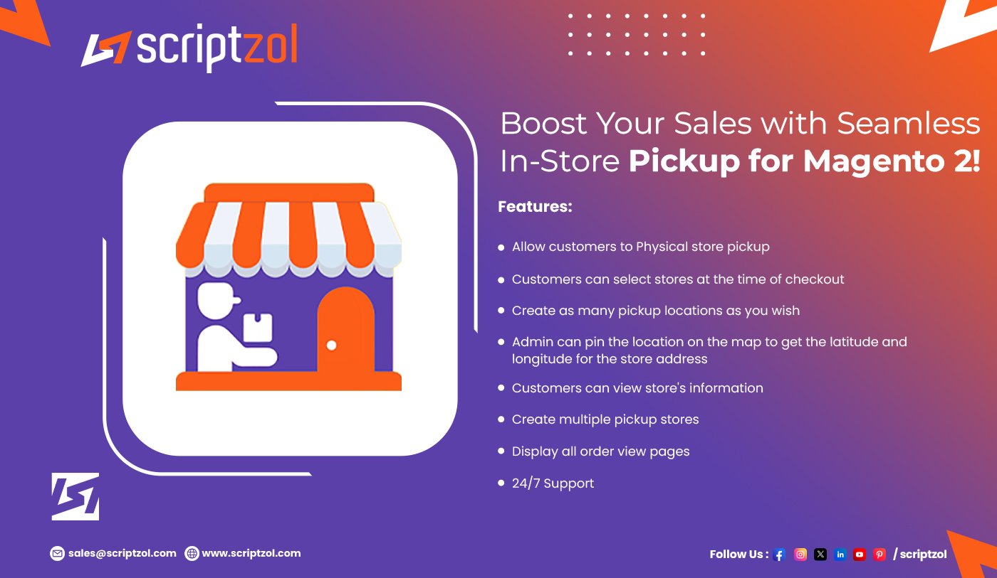 Scriptzol Magento 2 Store Pickup