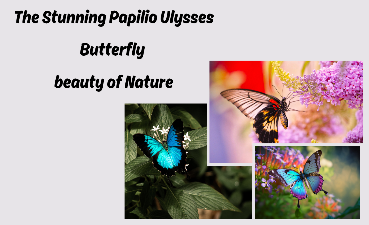 The Stunning Papilio Ulysses Butterfly  beauty of Nature