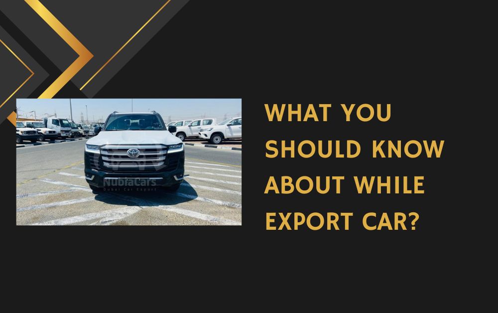 What You Should Know About While Export car