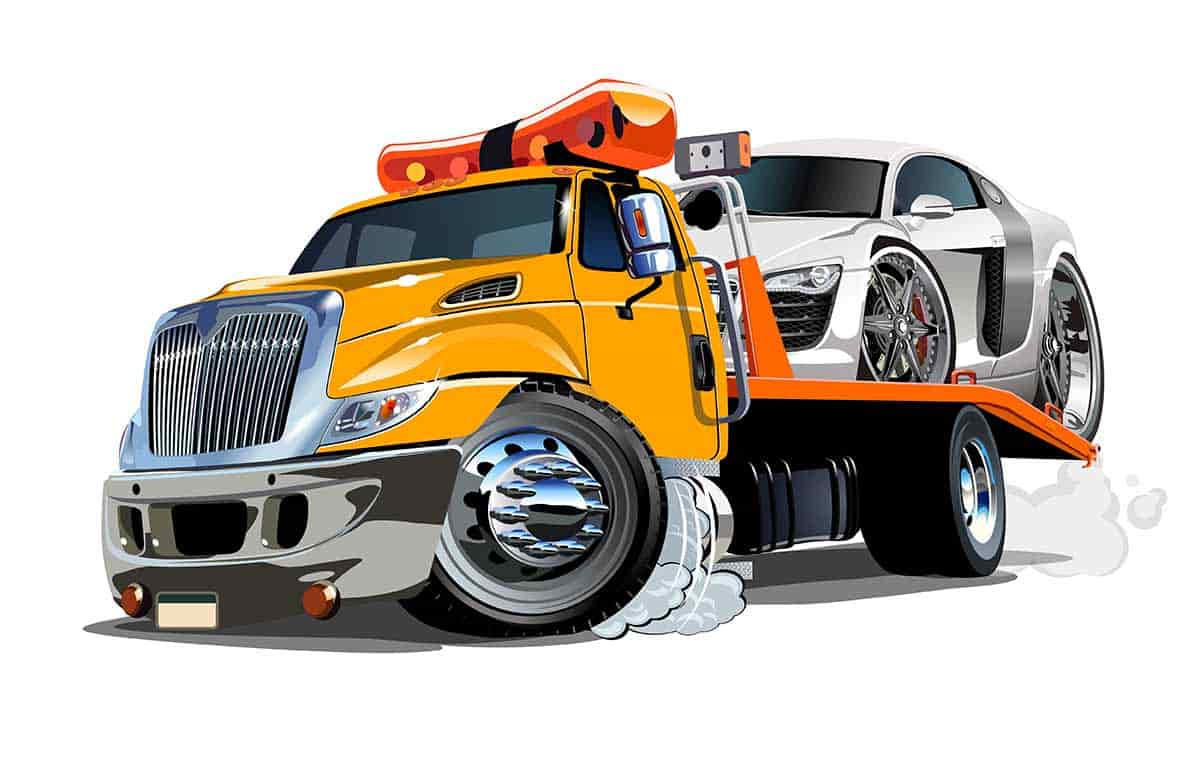 How far should I yield when a towing truck Winnipeg