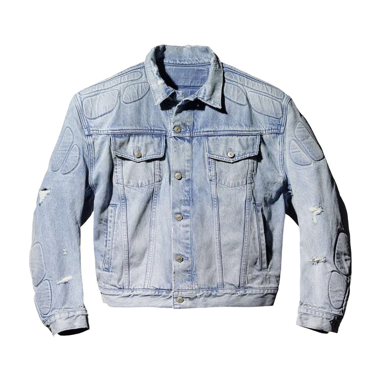 Yeezy-Gap-Padded-Denim-Jacket-–-Blue