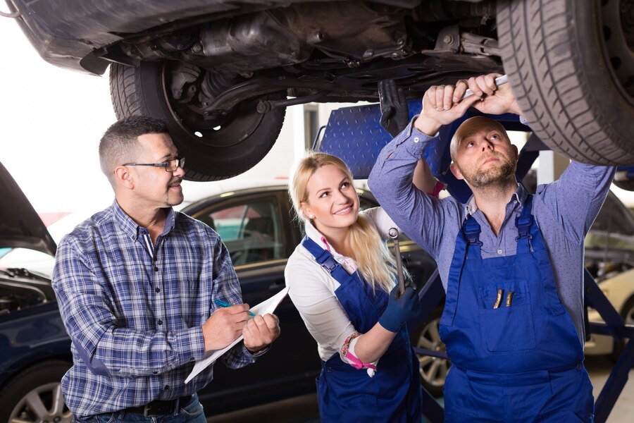 Volkswagen campervan inspection