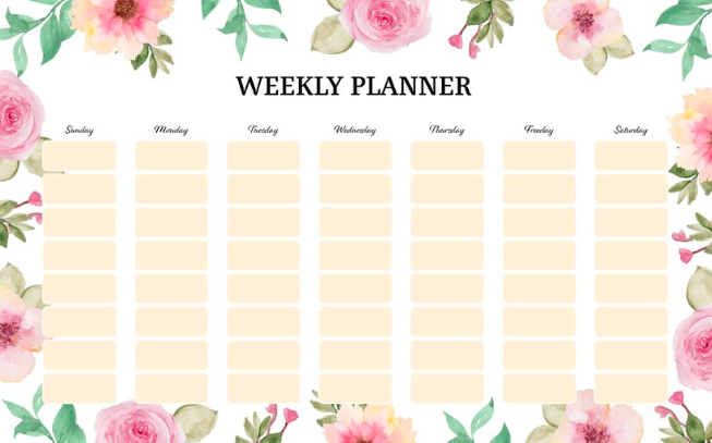 Weekly Calendar