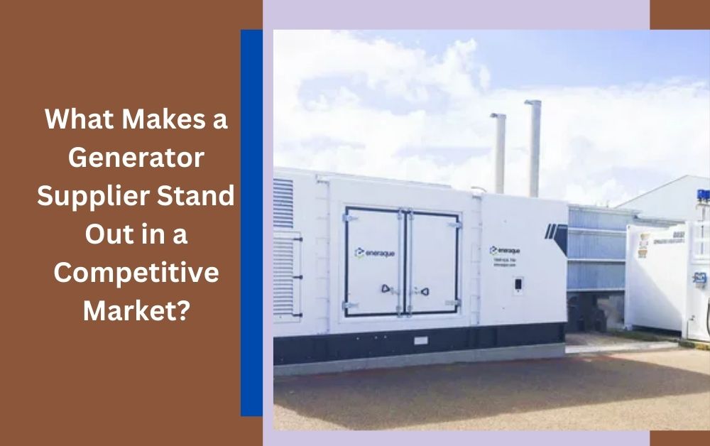 What Makes a Generator Supplier Stand Out in a Competitive Market