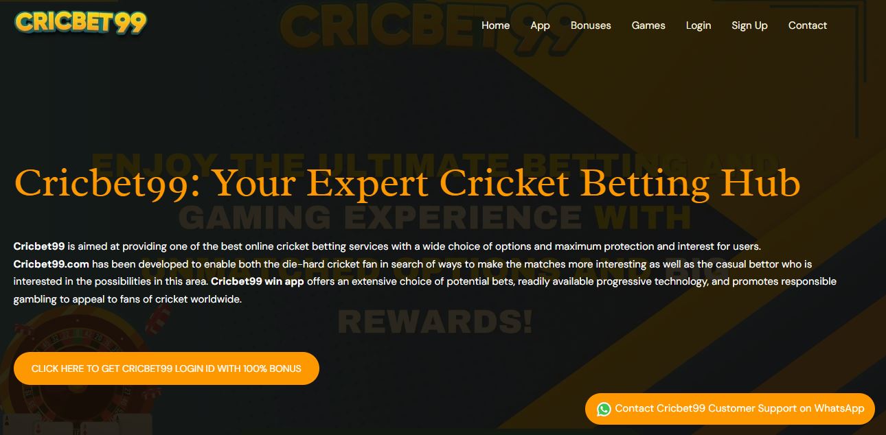 Cricbet99: The Ultimate Platform for Online Cricket Betting