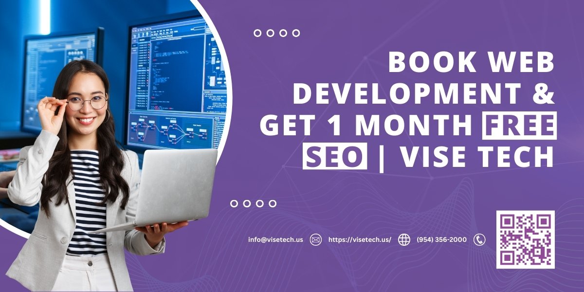 Book Web Development & Get 1 Month Free SEO | Vise Tech