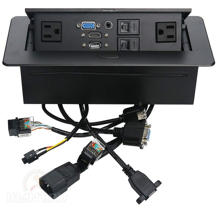 Connectivity Box for Conference Tables