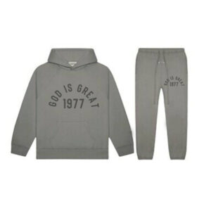 Essentials God Is Great1 977 Tracksuit Gray