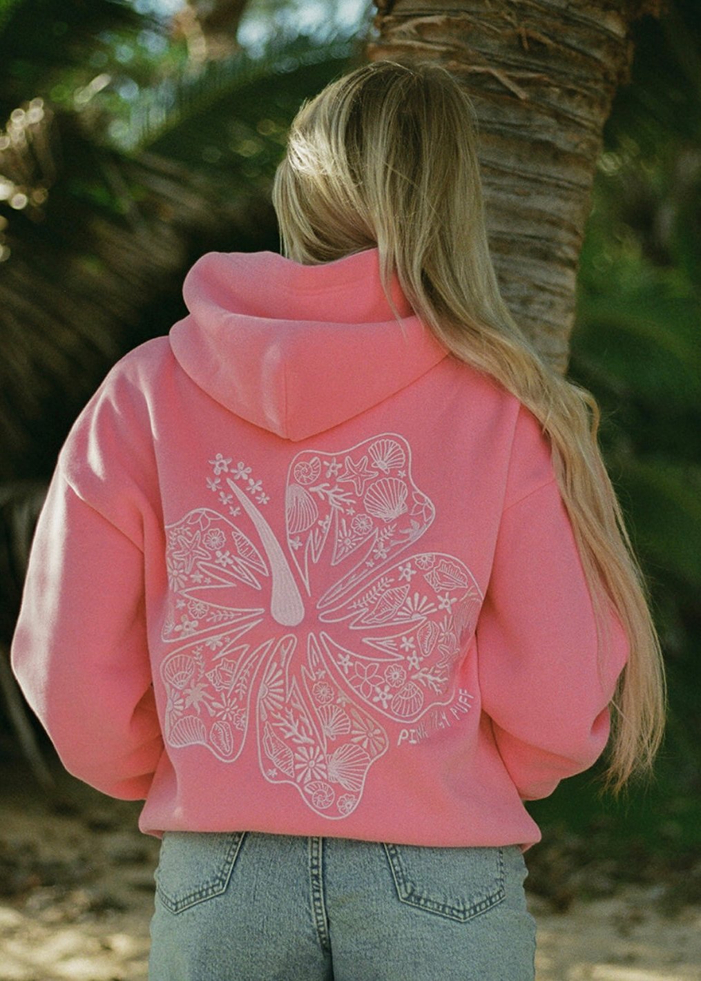 Hawaii-Hibiscus-Hoodie-in-Sonic-Pink