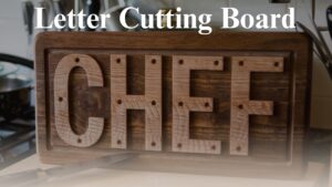 Letter Cutting Board