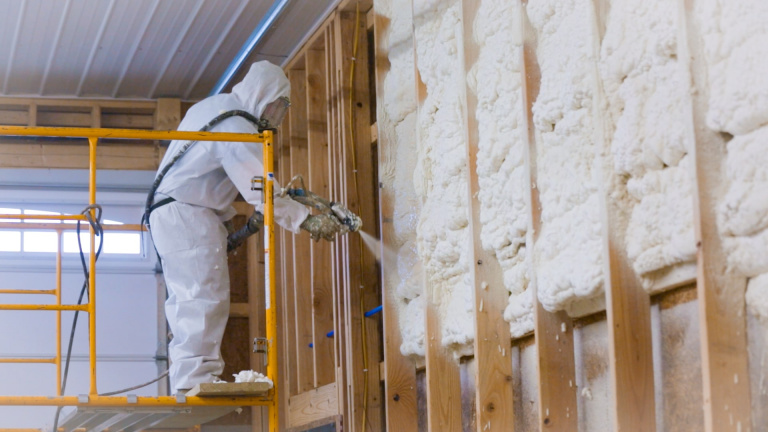 Open-cell spray foam insulation