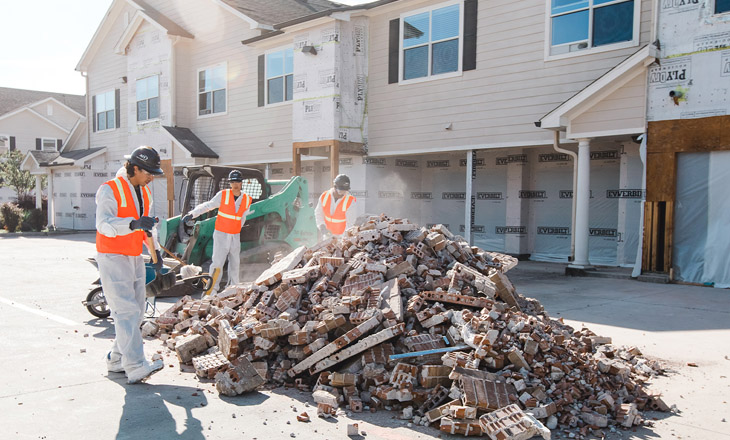 residential construction debris removal