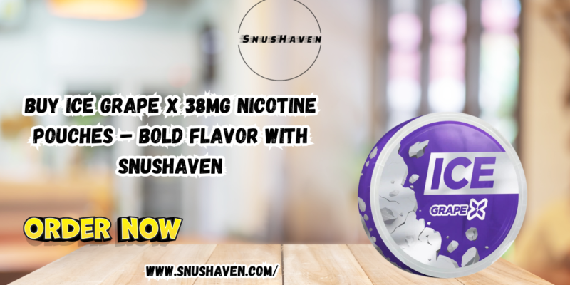 Buy Ice Grape X 38mg Nicotine Pouches – Bold Flavor with Snushaven