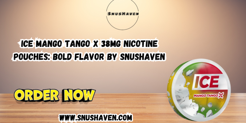 Ice Mango Tango X 38mg Nicotine Pouches Bold Flavor by Snushaven