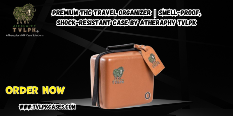 Premium THC Travel Organizer  Smell-Proof, Shock-Resistant Case by ATheraphy TVLPK