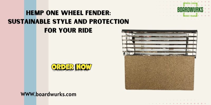 Hemp One Wheel Fender Sustainable Style and Protection for Your Ride