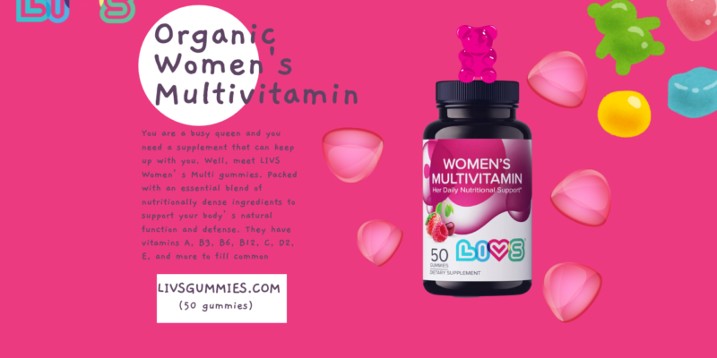 Orange SimpOrganic Women's Multivitaminle Gummy Product Promotion Instagram Post (1280 x 720 px) (4)