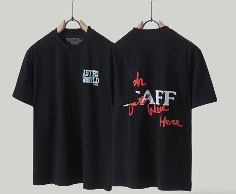 Astroworld Staff Wish You Were Here Black Shirt