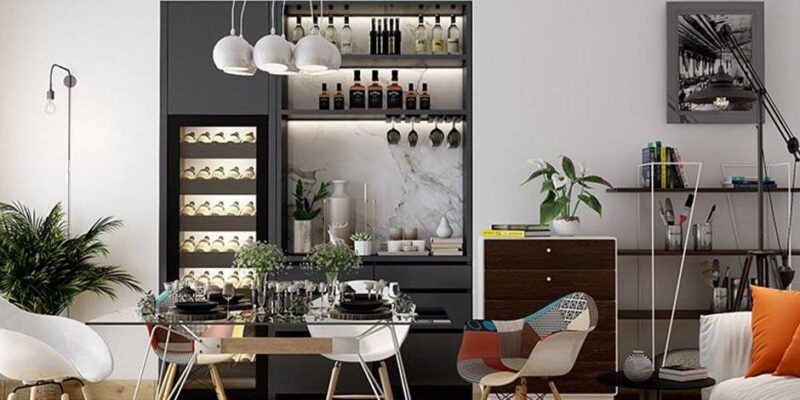 How to Design a Stylish Home Bar in Your Living Room