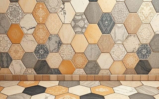 hexagon tiles design1