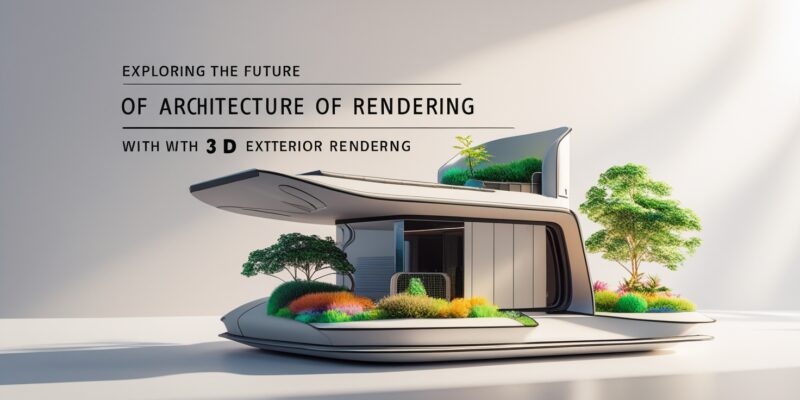 Architecture with 3D Exterior Rendering