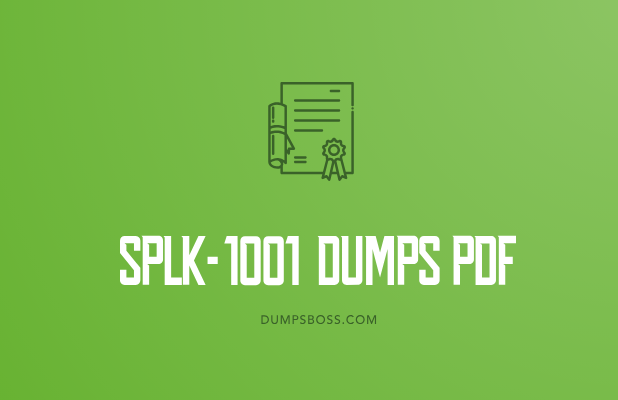 SPLK-1001 Dumps PDF