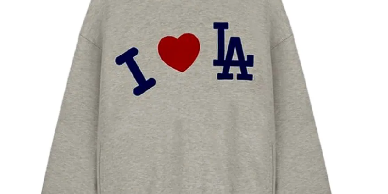 Grey-Dodgers X Madhappy I Love La Hoodie-front-madhappy